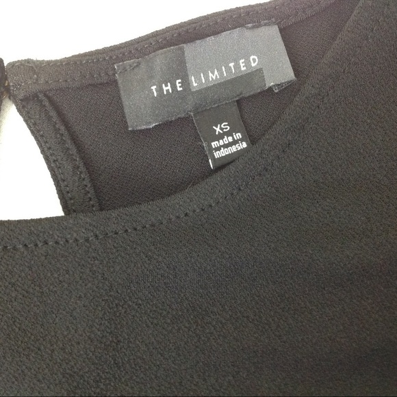 THE Limited - Black Sleeveless Top Gray Trim Size‎ xs - Picture 3 of 6